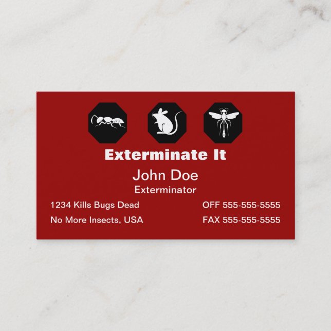 Pest Patrol Business Card (Front)