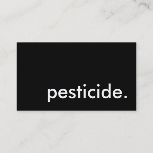 pesticide business card