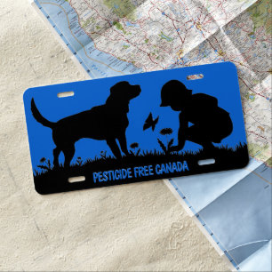 Pesticide Free Canada License Plate - Personalize
