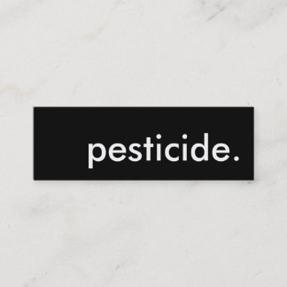 pesticide. mini business card