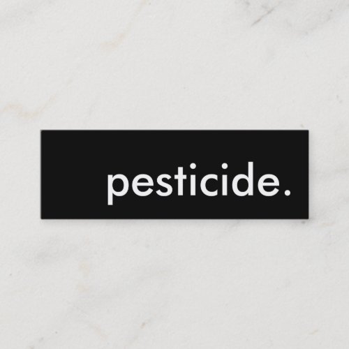 pesticide mini business card