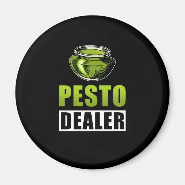 Pesto funny magnet (Front)