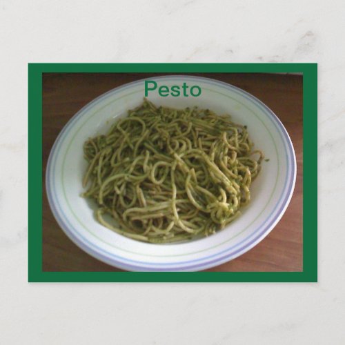 Pesto Recipe Postcards