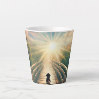 Pet About To Cross Over The Rainbow T-Shirt Latte Mug