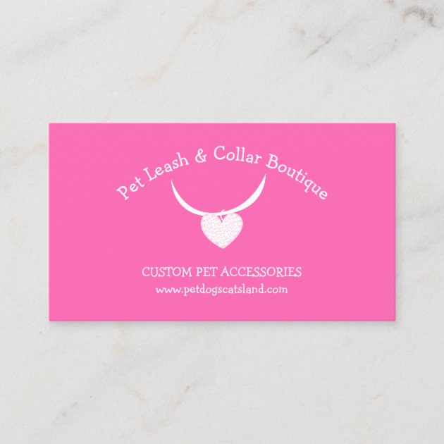 Pet Accessories Leash Collar Business Card