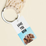 Pet Acrylic Personalized | "Love You" Keychain<br><div class="desc">This keychain is the perfect gift for the devoted pet parent! Modern minimal,  and customizable,  these everyday keychains are sure to stun.
**This design is only compatible with the 'Rectangle' shape.
All text   photo is customizable to match your fur child ↣ just click the ‘Personalize’ button.</div>