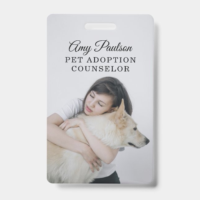 Pet Adoption Counselor Badge (Front)