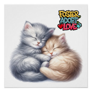 Pet Adoption Waiting for Your Love Poster