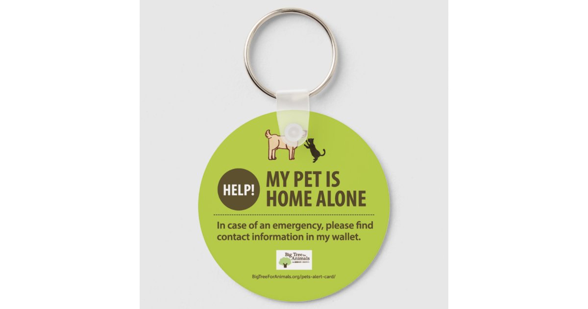 Personalised In Case Of Emergency Pet Home Alone Wallet Metal Card