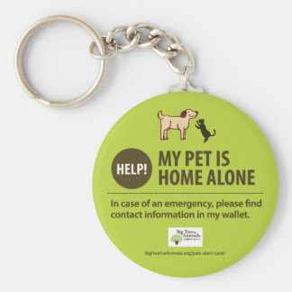 Pet Alert Keychain | Help! My pet is home alone!
