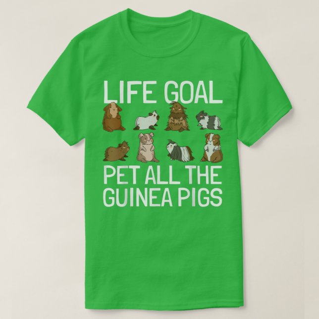 Pet All Guinea Pigs T-Shirt (Design Front)