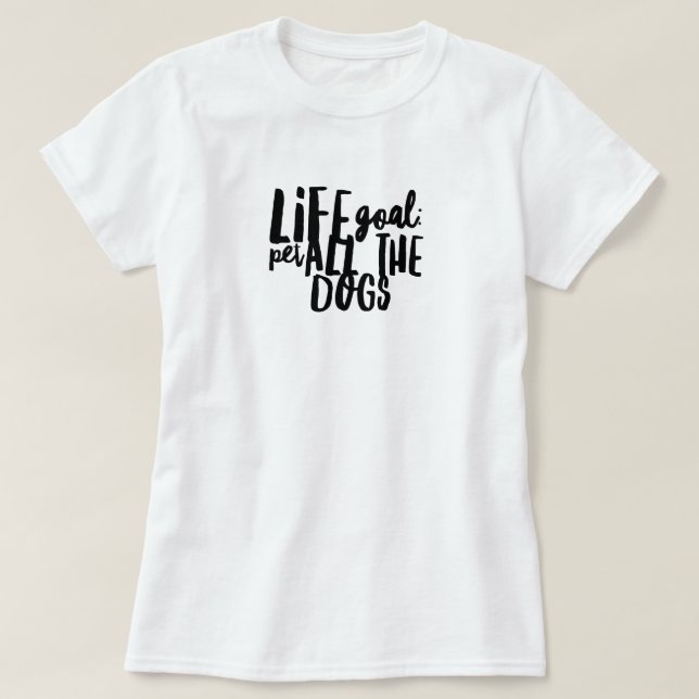 Pet ALL the Dogs Women's Basic T-Shirt (Design Front)