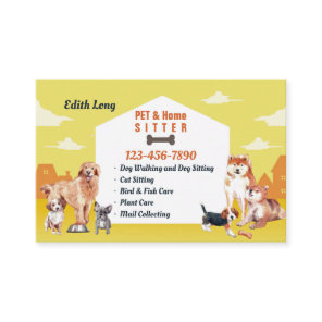 Pet and Home Sitting Service Business Card