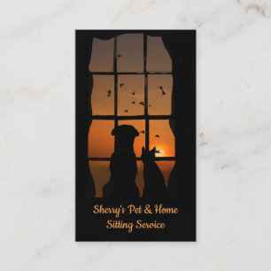 Pet and Home Sitting Service Business Cards