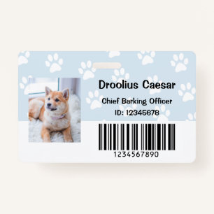 Pet Animal Care Veterinarian Custom Photo Employee Badge