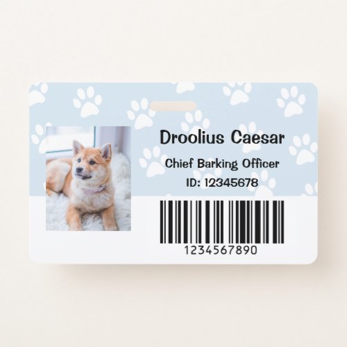 Pet Animal Care Veterinarian Custom Photo Employee Badge