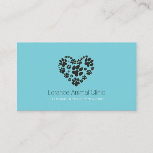 Pet Animal Clinic  Shelter Veterinary Business Card