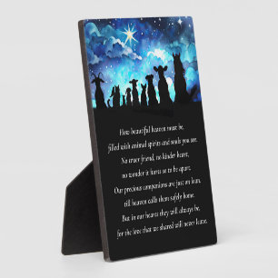 Pet Animal Memorial with Spirtual Poem Plaque