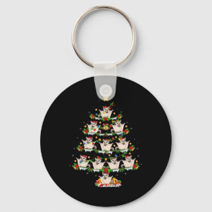 Pet Animal Xmas Lights Santa Sugar Glider Christma Keychain