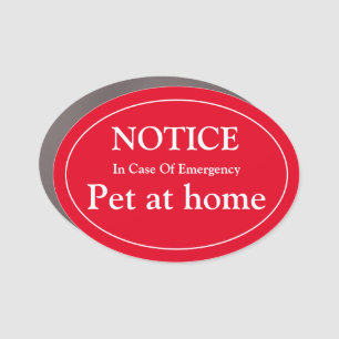 Pet At Home Car Magnet