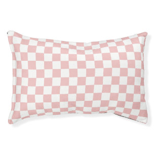 Pet Baby Pink Checkerboard Bed