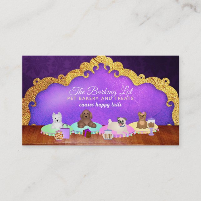 Pet Bakery Business Cards (Front)