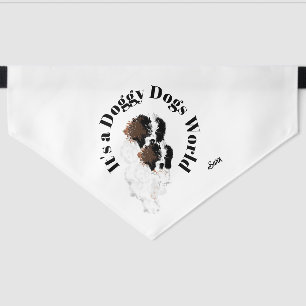 Pet Bandana : Doggy Dogs World Pet Bandana Collar