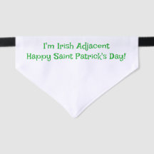 Pet bandana for Saint Patrick's Day