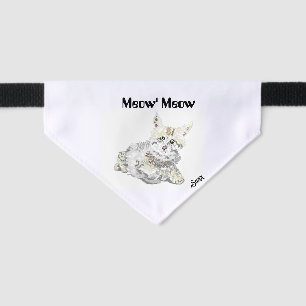 Pet Bandana ; Kitten Family Love Collar