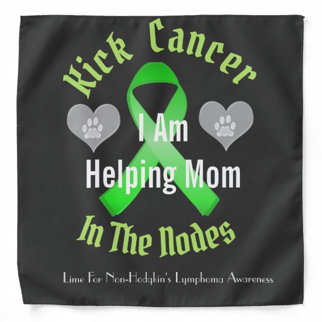 pet bandana lymphoma awareness (Front)
