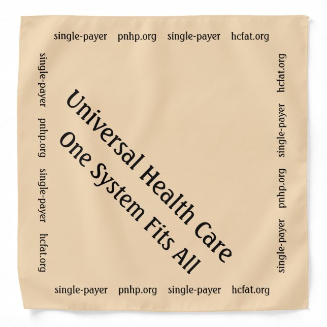 Pet Bandana supporting Health Care for All (Front)