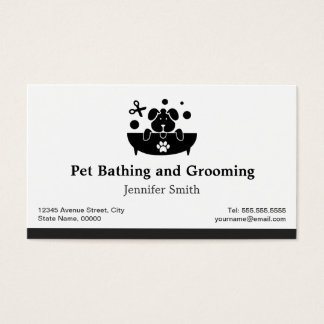 Pet Bathing and Grooming - Appointment Business Card