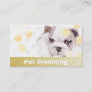 Pet Bathing and Grooming Bulldog Appointment Card