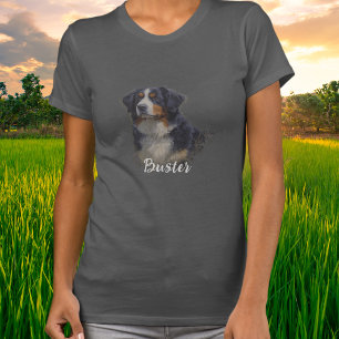 Pet Bernese Mountain Dog Gray Personalize T-Shirt