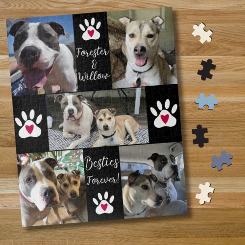 Pet Best Friends photo collage Jigsaw Puzzle
