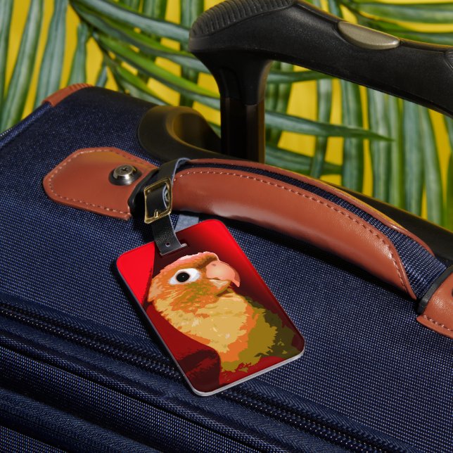  2 Pcs Luggage Tags for Travel Bag Suitcase, Budgerigar