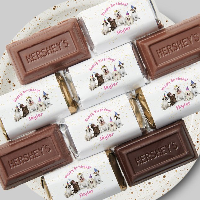 Pet Birthday Dog Celebration | Pink Hershey's Miniatures (Creator Uploaded)