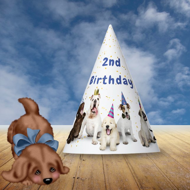 Pet Birthday Dog Party | Blue Party Hat (Creator Uploaded)