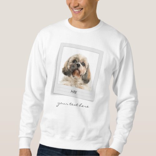 Pet Birthday Dog Photo Frame Personalized Sweatshirt