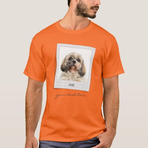 Pet Birthday Dog Photo Frame Personalized T_Shirt