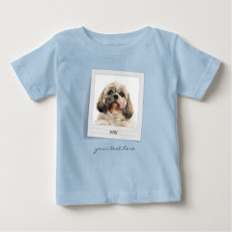 Pet Birthday Photo Frame Personalized Baby T-Shirt