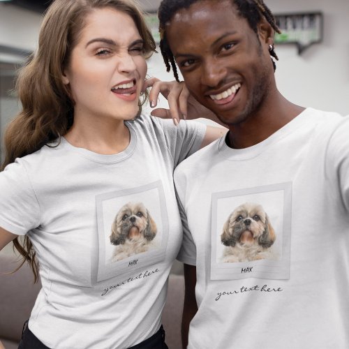 Pet Birthday Photo Frame Personalized Celebration T_Shirt