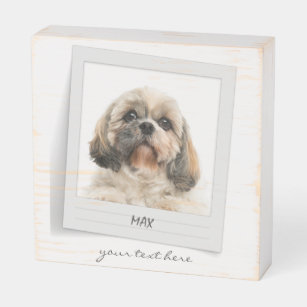 Pet Birthday Photo Frame Personalized Dog Wooden Box Sign