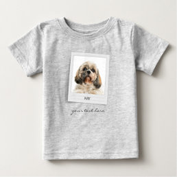 Pet Birthday Photo Frame Personalized Holiday Baby T-Shirt