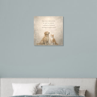 Pet Blessing – Cat and Dog Prayer Wall Art Acrylic Photo Tile