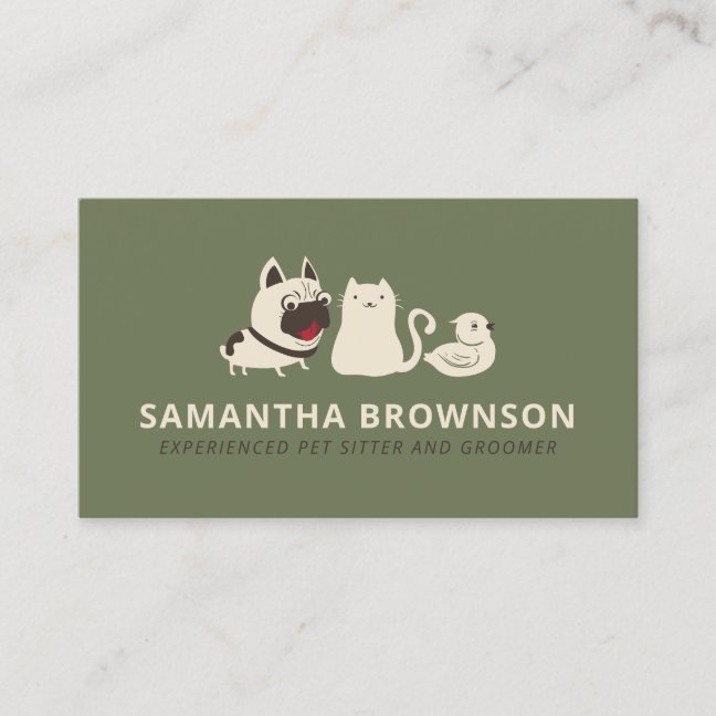 Pet Boutique Retail Store Business Card
