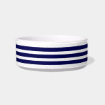 Pet Bowl<br><div class="desc">Pet bowl is shown in a cute blue and white stripes print.
Choose from small or large size.
Customize this item or buy as is.</div>