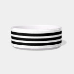 Pet Bowl<br><div class="desc">Pet bowl is shown in a cute black and white stripes print.
Choose from small or large size.
Customize this item or buy as is.</div>