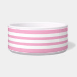 Pet Bowl<br><div class="desc">Pet bowl is shown in a cute pink and white stripes print.
Choose from small or large size.
Customize this item or buy as is.</div>
