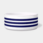 Pet Bowl<br><div class="desc">Pet bowl is shown in a cute black and white stripes print.
Choose from small or large size.
Customize this item or buy as is.</div>